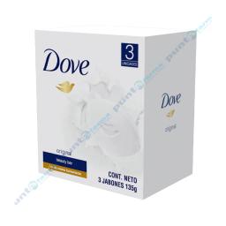 Pack Jabón Dove Original - Cont. 3 unidades 135 gr.