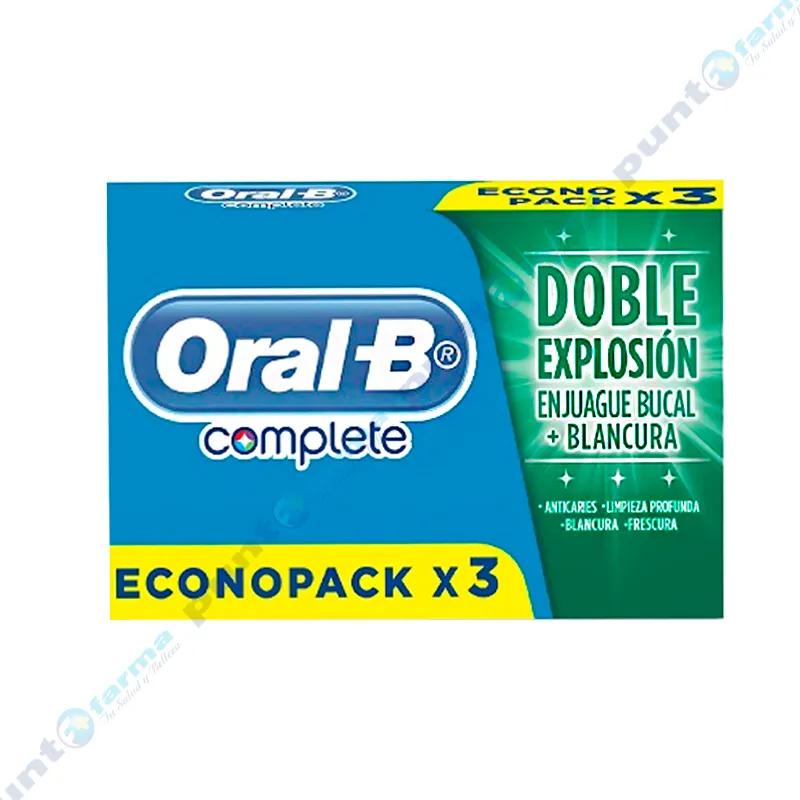 Pasta Dental Oral-B Complete Pack cont. 3 unidades 90 gr