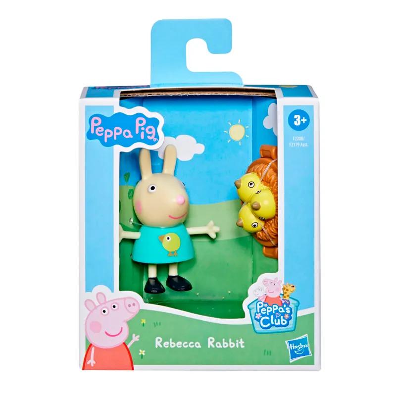 Peppa Pig Rebecca Conejo Figura con Accesorio Hasbro.