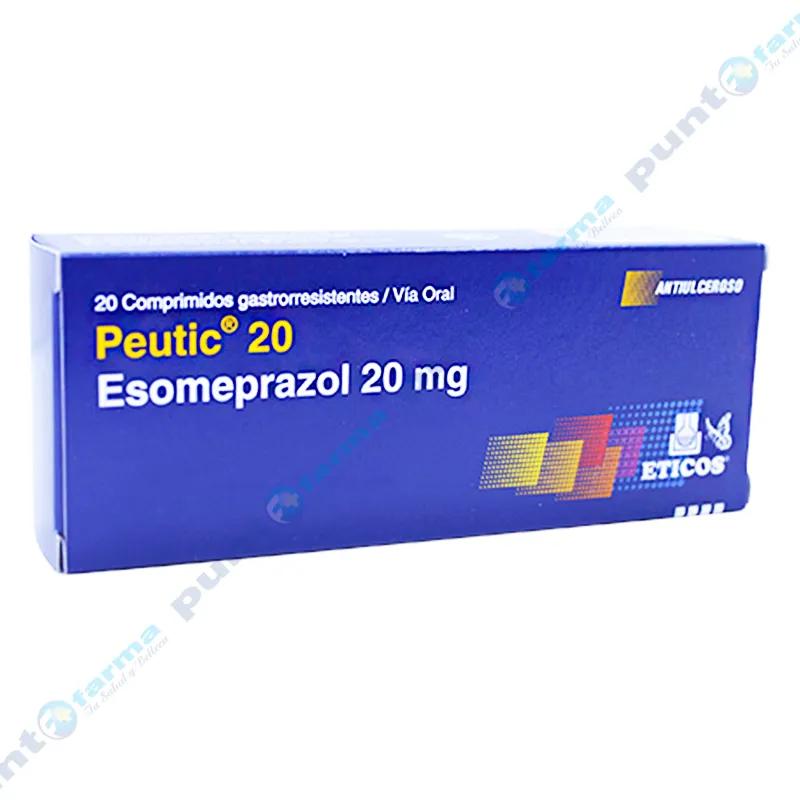 Peutic 20 Esomeprazol 20 mg - Caja de 20 comprimidos gastrorresistentes