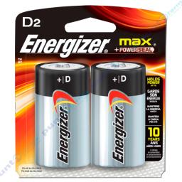 Pilas Energizer D2 max + Powerseal