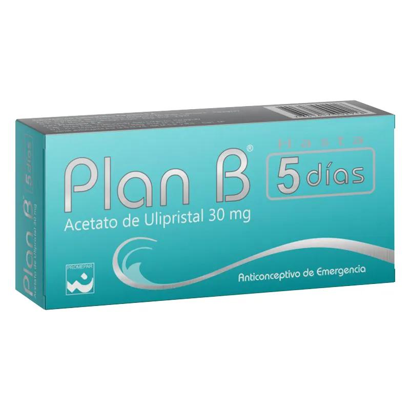 Plan B 5 días Acetato de Ulipristal 30 mg - Cont. 1 comprimido