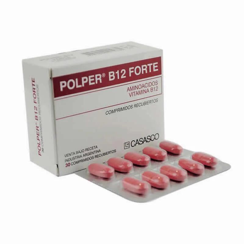 Polper B12 Forte Aminoacidos Vitamina B12 - Cont. 30 comprimidos recubiertos