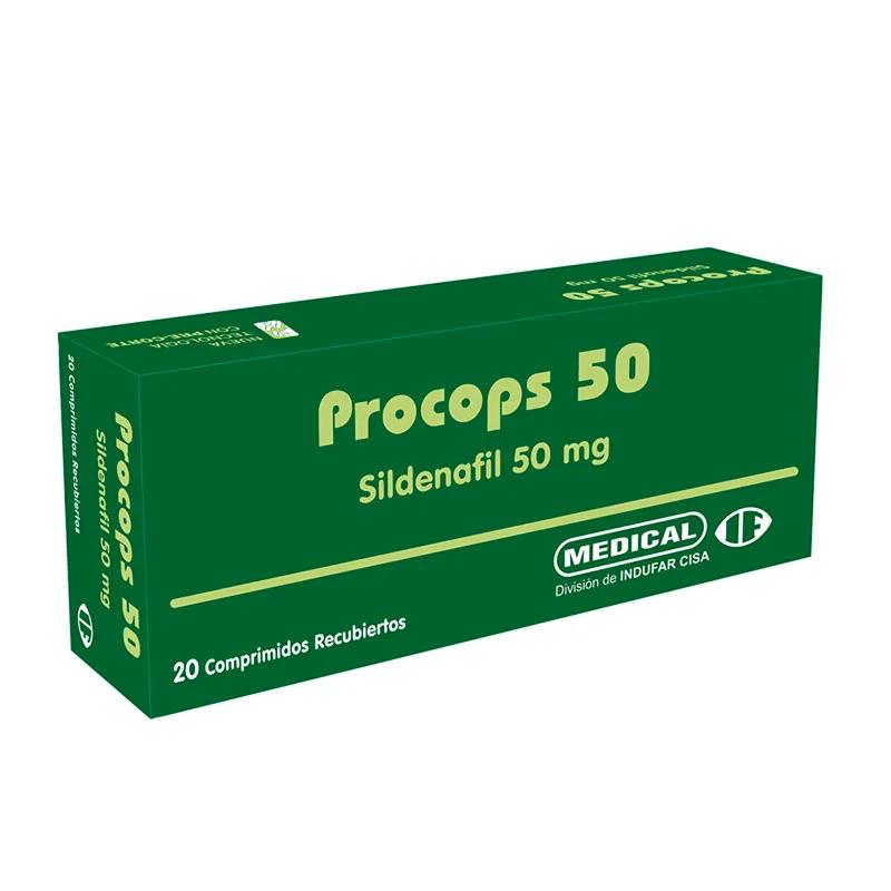 Procops Sildenafil 50 mg  - Cont. 20 comprimidos recubiertos