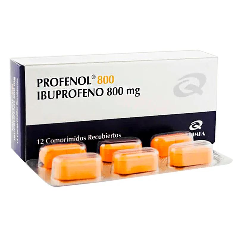 Profenol 800 Ibuprofeno - Caja de 12 comprimidos recubiertos