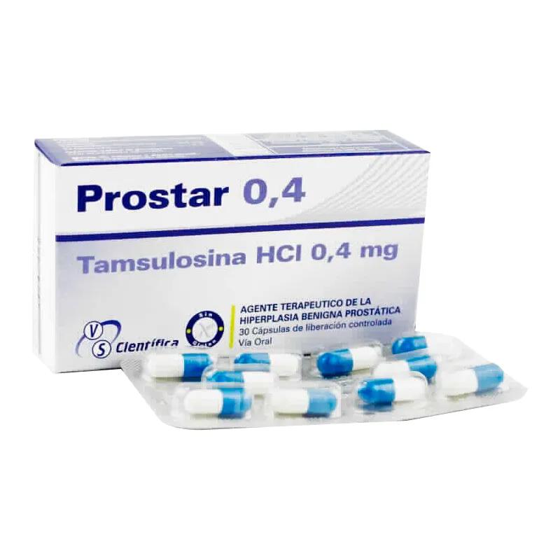 Prostar 0,4 Tamsulosina HCI 0,4 mg - Caja de 30 cápsulas