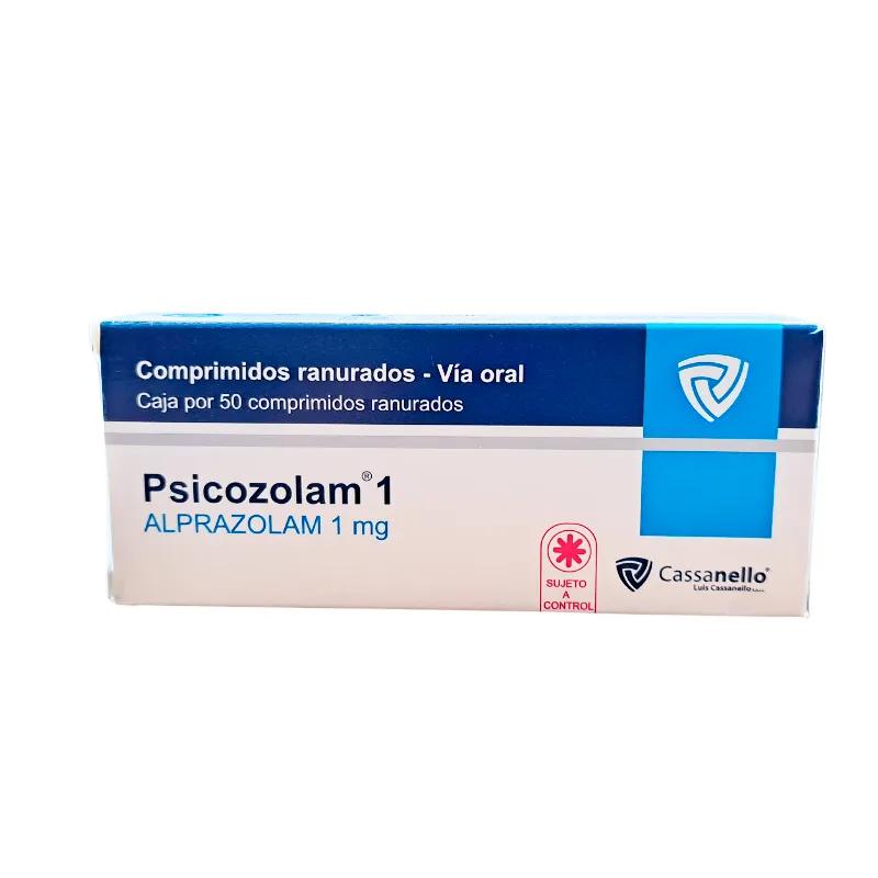 Psicozolam 1 Alprazolam 1 mg - Cont. 50 Comprimidos Ranurados.
