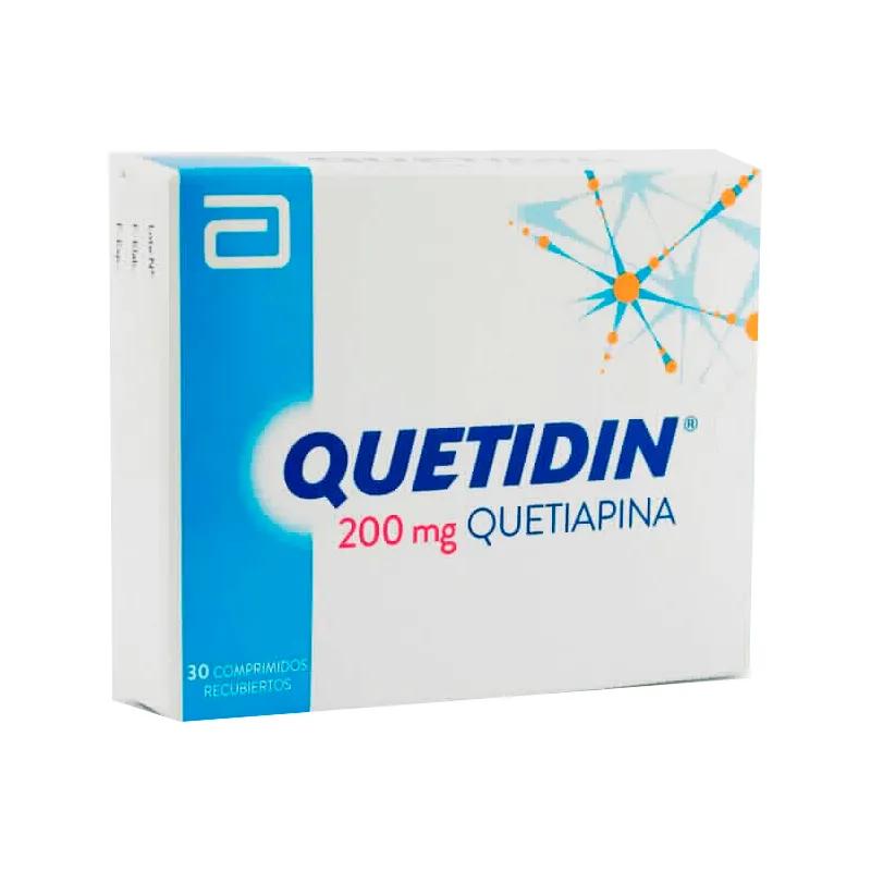 Quetidin 200 mg Quetiapina - Contenido de 30 Comprimidos Recubiertos