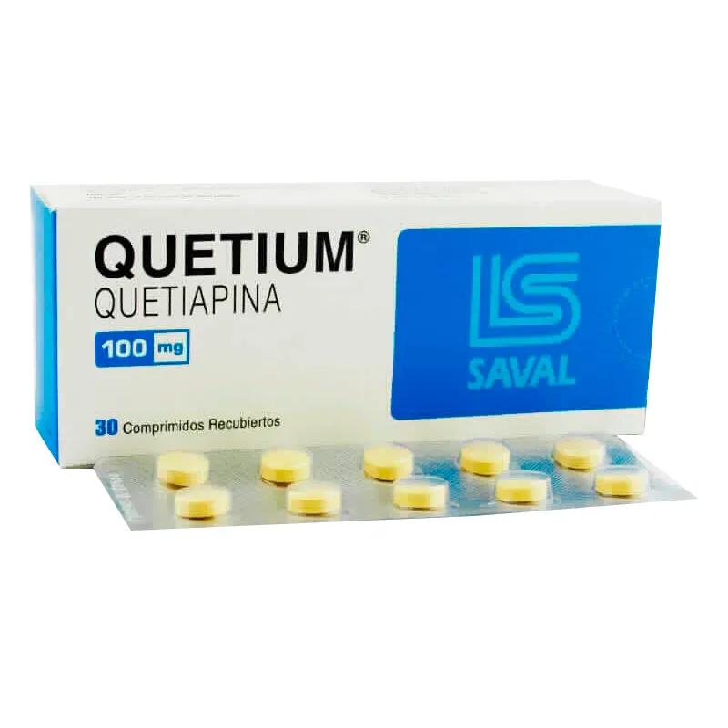 Quetium Quetiapina 100 mg - Cont. 30 Comprimidos Recubiertos
