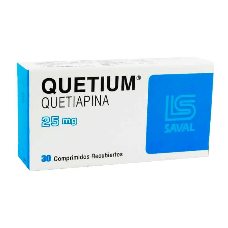 Quetium Quetiapina 25 mg - Cont. 30 Comprimidos Recubiertos