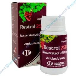 Restrol Resveratrol 250 mg Antioxidante - Cont. 60 cápsulas