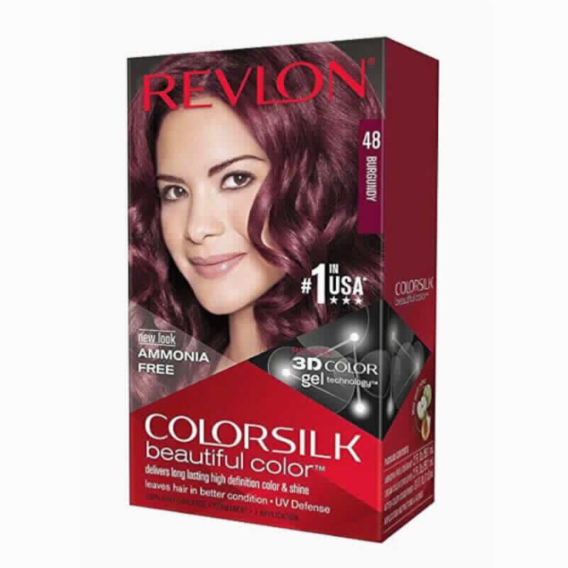 Tinte ColorSilk Beautiful Color N° 48 Bordó Revlon