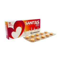 Sanitas Ácido Acetilsalicílico 125 mg - Cont. 30 Comprimidos Recubiertos Gastroresistentes