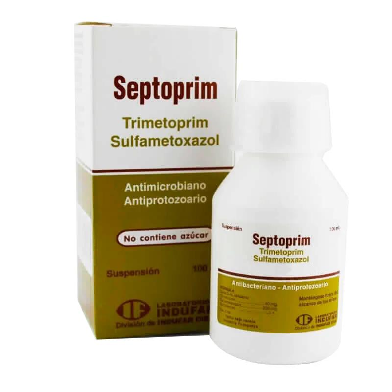 Septoprim Trimetoprim Sulfametoxazol - Contenido de 100 ml Suspensión