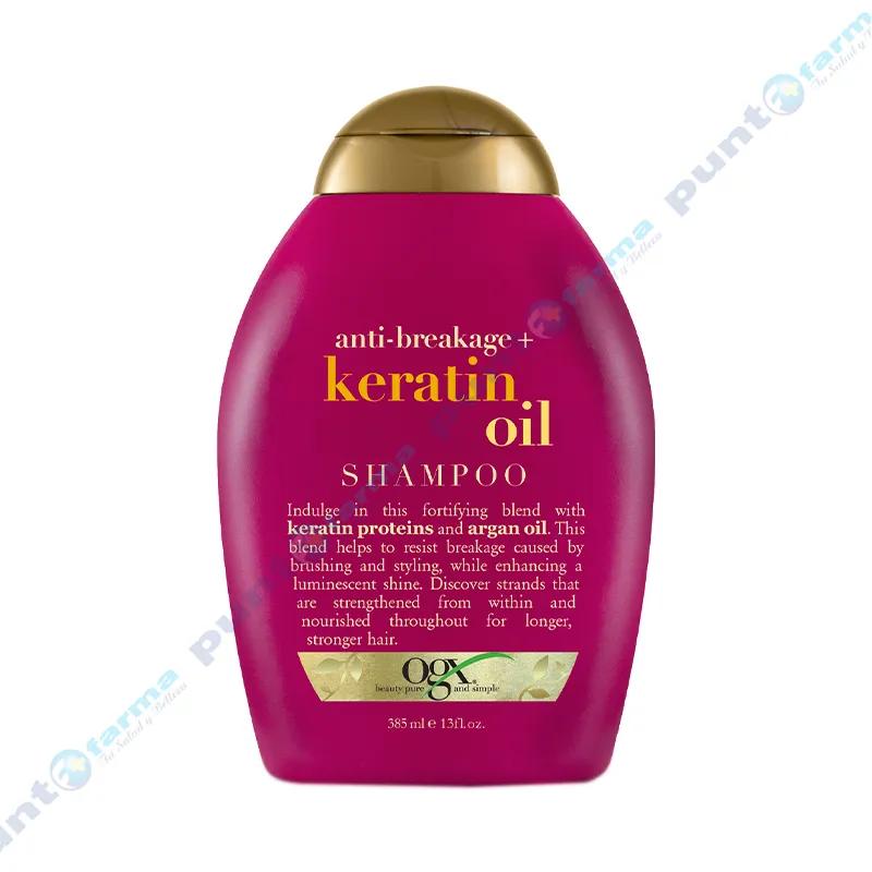 Shampoo Anti-breakage+ Keratin Oil Ogx - 385 mL