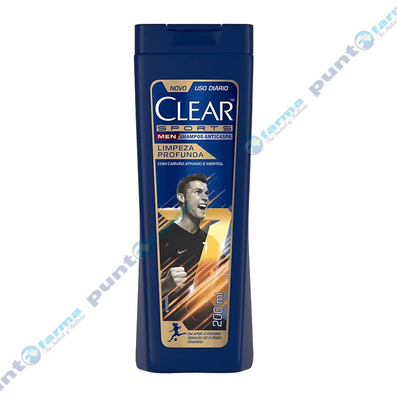 Shampoo Anticaspa Sports Men Limpieza Profunda Clear - 200 mL