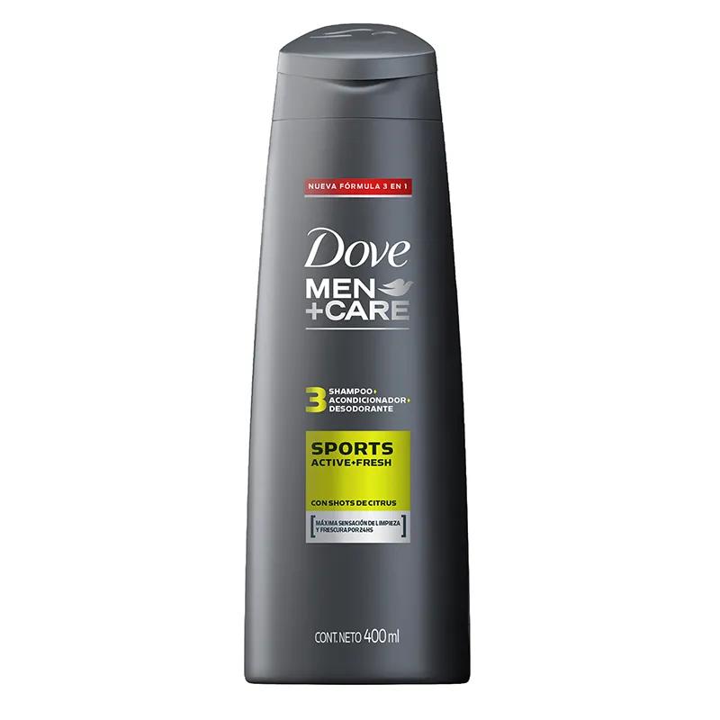 Shampoo Sport Active+Fresh 3en1 Men Dove - 400mL