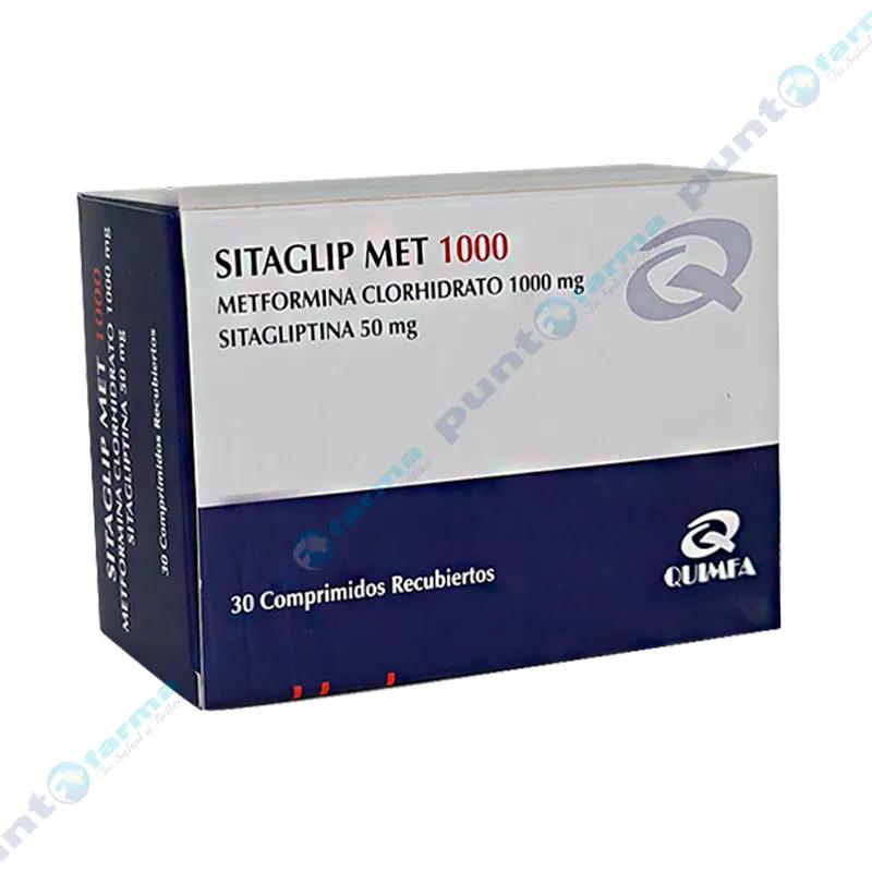Sitaglip Met 1000 Metformina 1000 mg  - Caja de 30 comprimidos