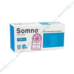 Somno 10 mg  Zolpidem - Caja de 30 comprimidos recubiertos