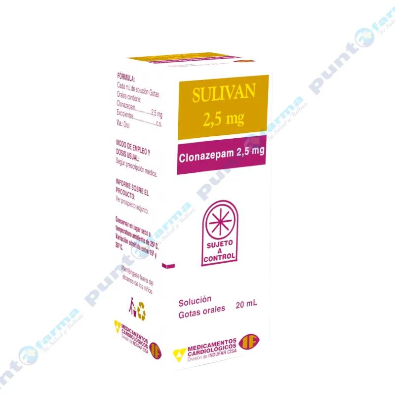 Sulivan Clonazepam - Solucion gotas orales 20mL
