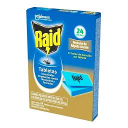 Tabletas Contra Mosquitos y Zancudos Raid - Cont 24 tabletas