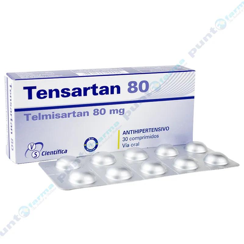 Tensartan 80 Telmisartan 80 mg - Caja de 30 comprimidos