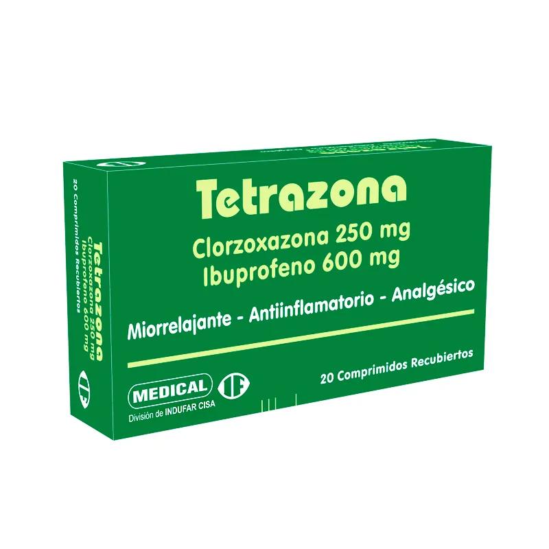 Tetrazona Indufar - Caja de 20 Comprimidos Recubiertos
