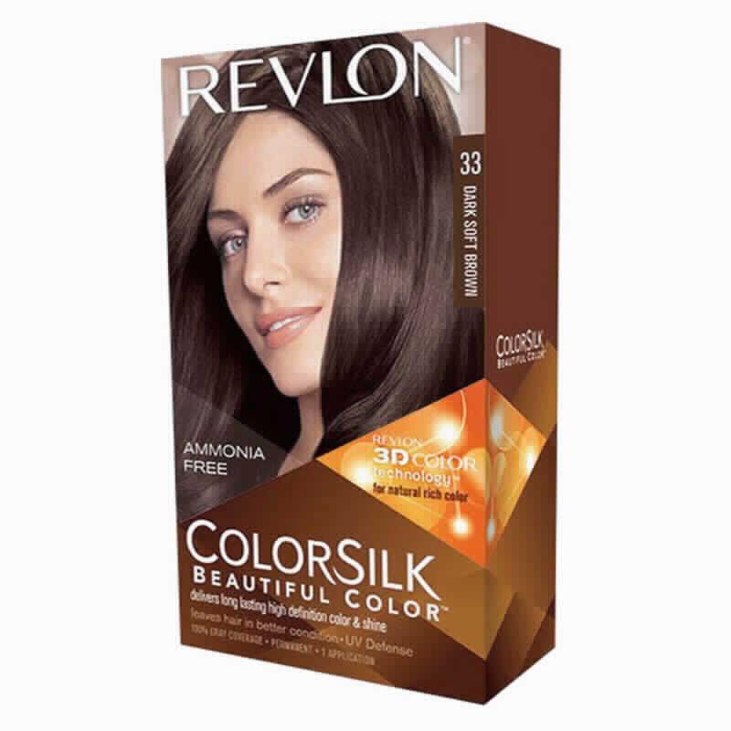 Tinte Colorsilk N° 33 Dark Soft Brown Revlon