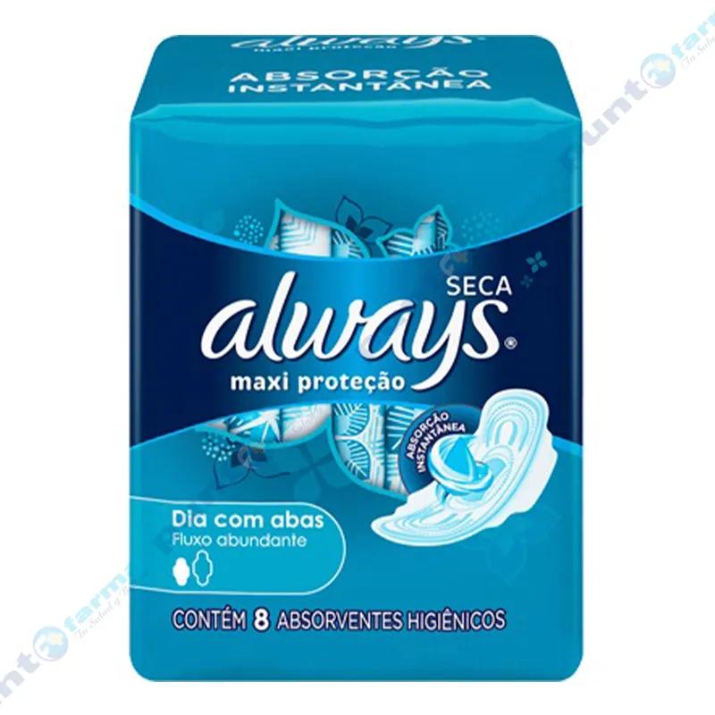 Toallas Femeninas Maxi Protección Seca Always - Cont. 8 unidades