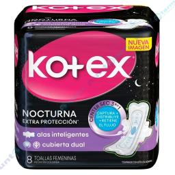 Toallas Femeninas Nocturnas Extra Protección - Cont. 8 unidades