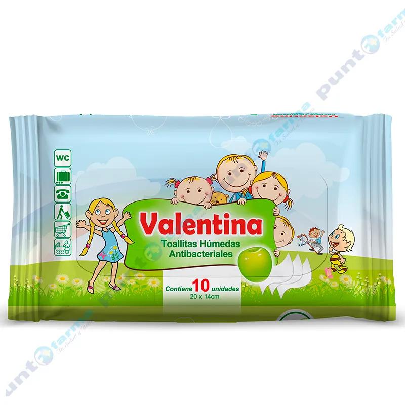 Toallita Antibacteriales Valentina - Cont. 10 unidades