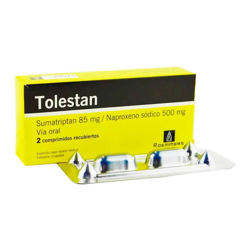 Tolestan Sumatriptan 85 mg - Caja de 2 comprimidos recubiertos