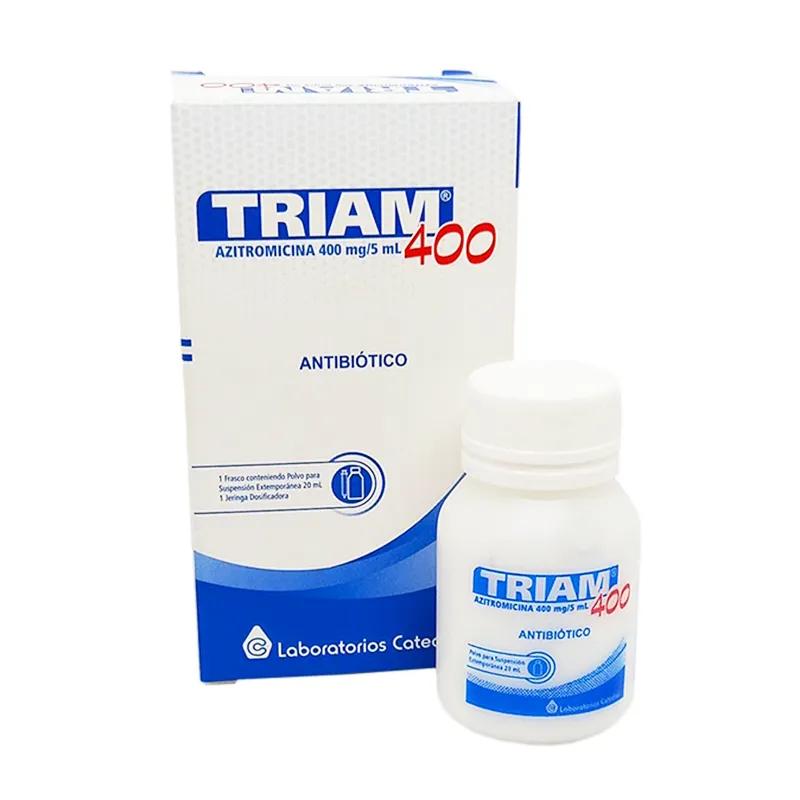 Triam Azitromicina 400 mg/5 mL - Cont. 1 frasco de 20 mL 1 jeringa dosificadora