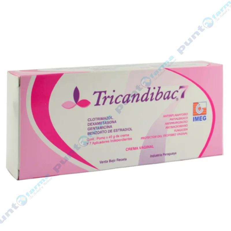Tricandibac 7 Clotrimazol - Cont. Pomo de 45 gr más 7 Aplicadores