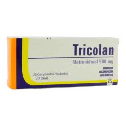 Tricolan Metronidazol 500mg - Caja de 20 comprimidos recubiertos