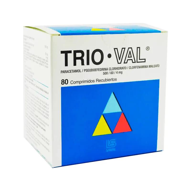 Trio Val - Contenido de 80 comprimidos recubiertos