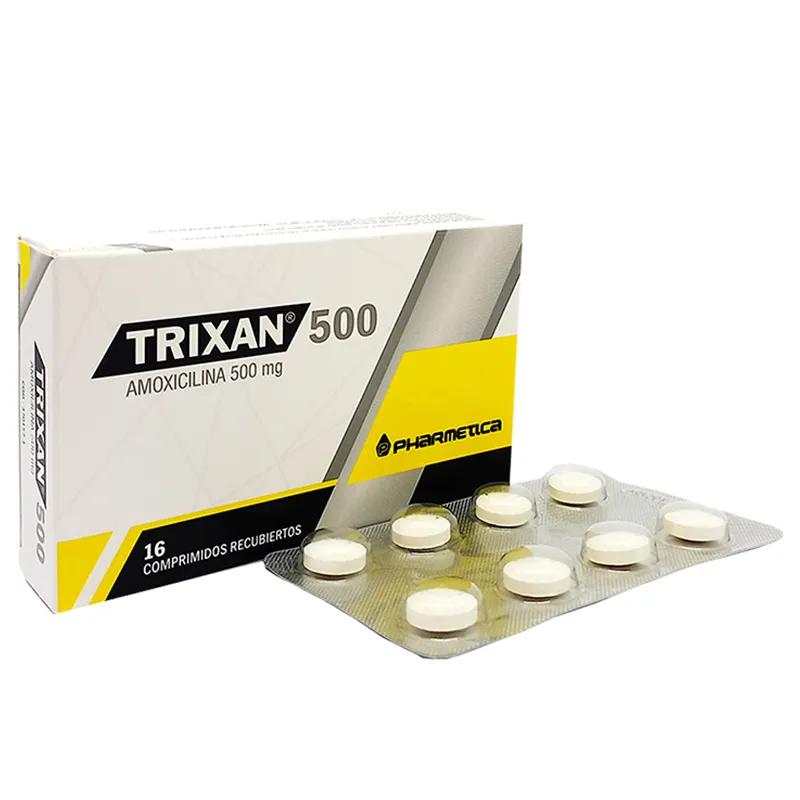 Trixan Amoxicilina 500 mg - Caja de 16 Comprimidos