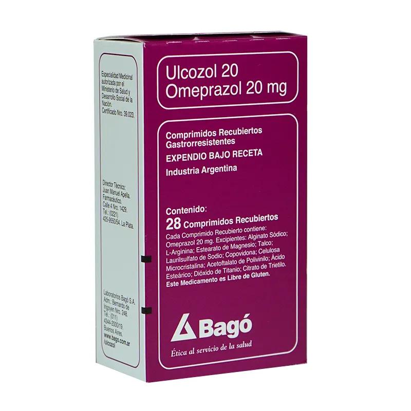 Ulcozol 20 Omeprazol - Caja de 28 comprimidos recubiertos