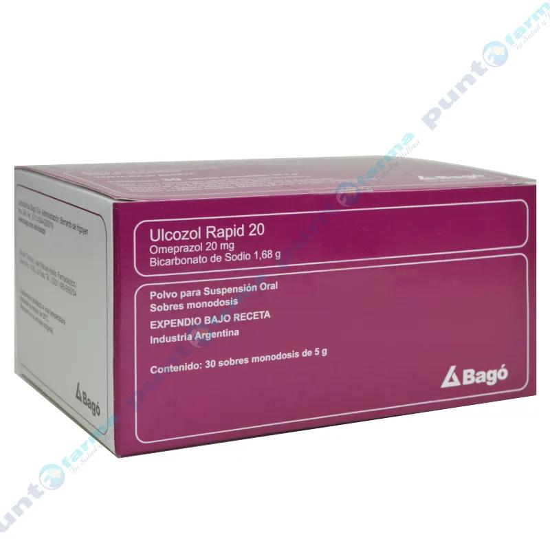 Ulcozol Rapid 20 - Caja de 30 sobres monodosis de 5 gr