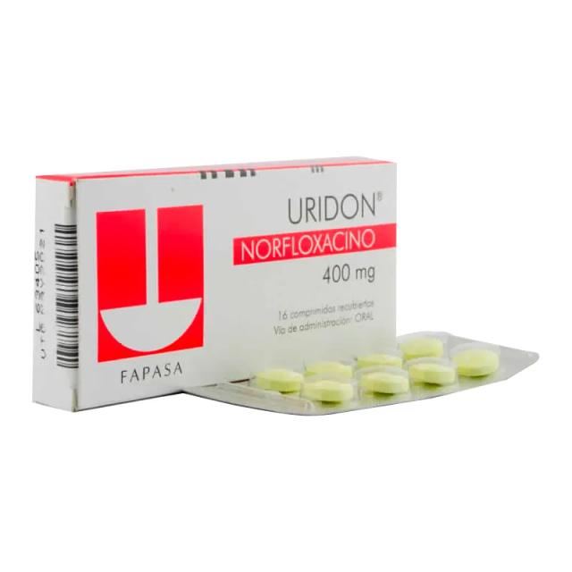 Image miniatura de Uridon-Norfloxacino-400-mg-Caja-de-16-comprimidos-47740.webp