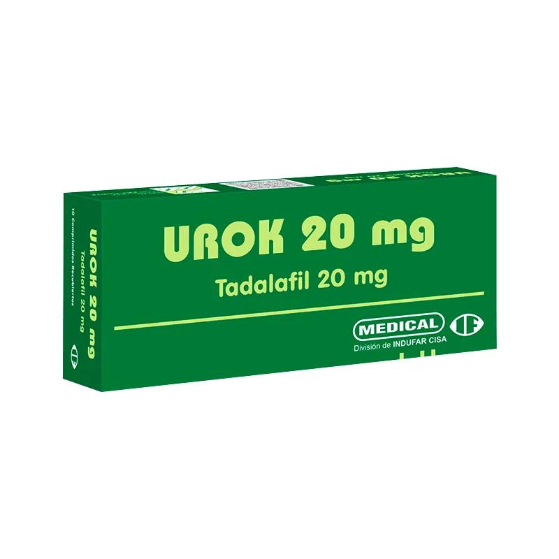 Urok 20 mg Tadalafil 20 mg - Cont. 10 comprimidos recubiertos