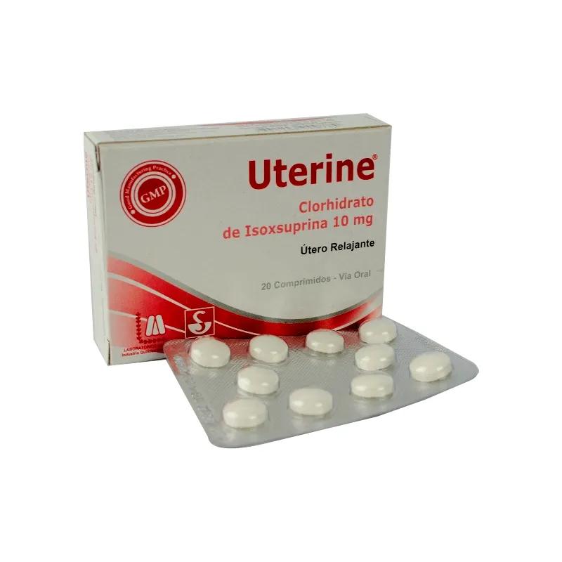 Uterine Clorhidrato de isoxsuprina 10 mg - Caja de 20 comprimidos