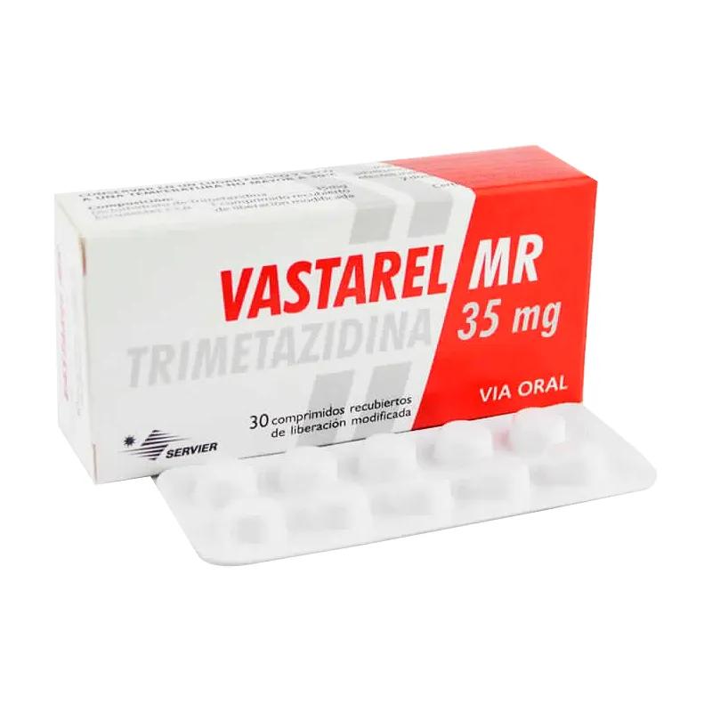 Vastarel MR trimetazidina 35 mg - Caja de 30 Comprimidos Recubiertos