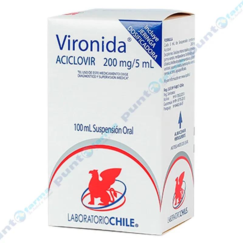 Vironida 200mg - Suspensión Oral de 100mL