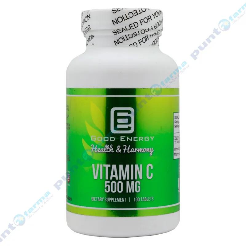 Vitamin C 500mg Good Energy - Cont. 100 cápsulas