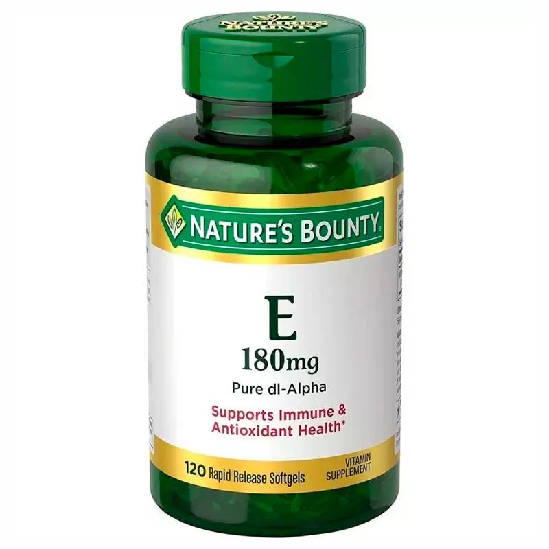 Vitamina E 180 mg Natures Bounty - Frasco de 120 Cápsulas