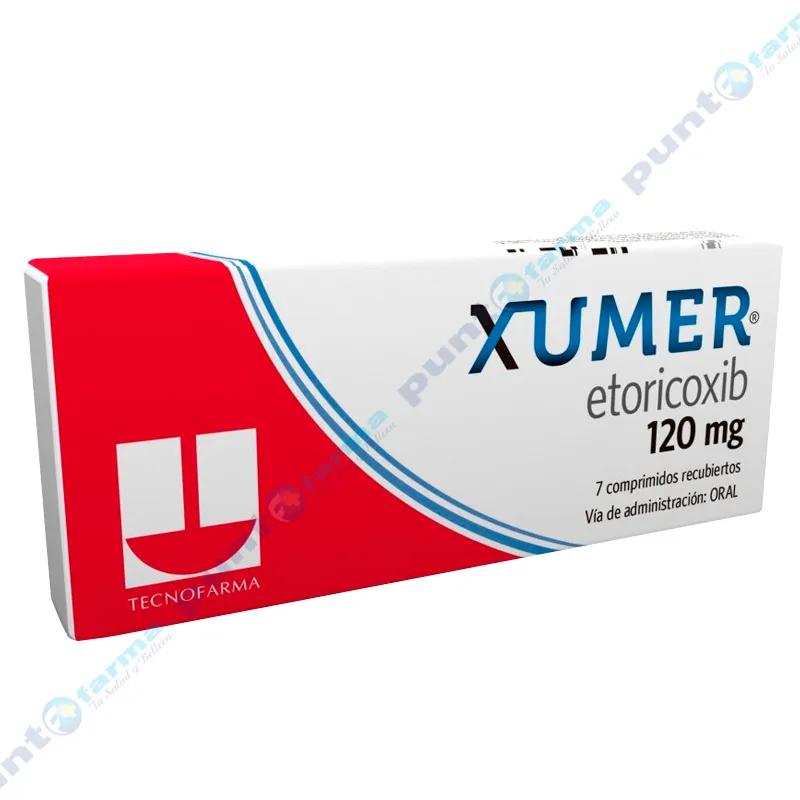 Xumer Etoricoxib 120 mg - Caja de 7 Comprimidos Recubiertos
