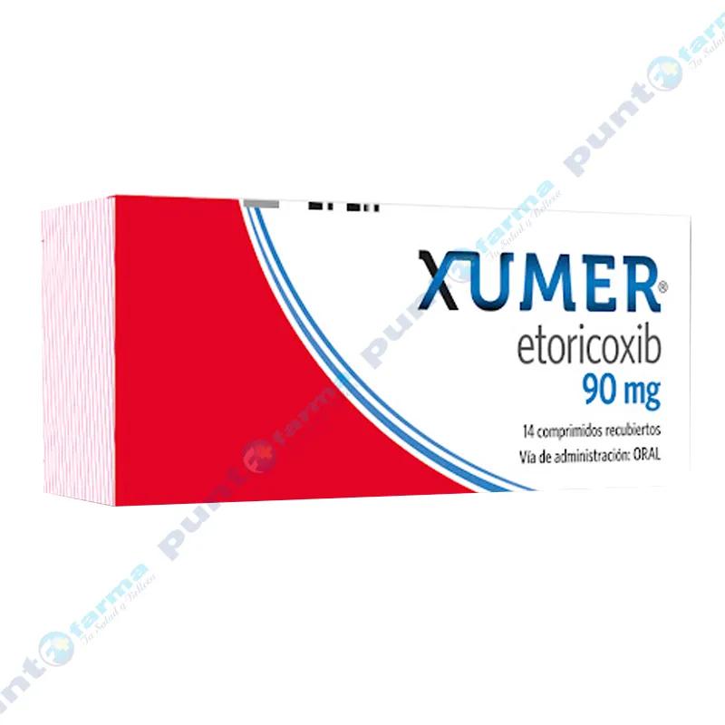 Xumer etoricoxib 90 mg - Caja de 14 comprimidos recubiertos