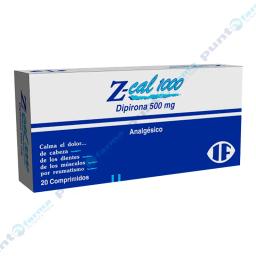 Z-cal 1000 - Dipirona 500mg - Caja de 20 Comprimidos