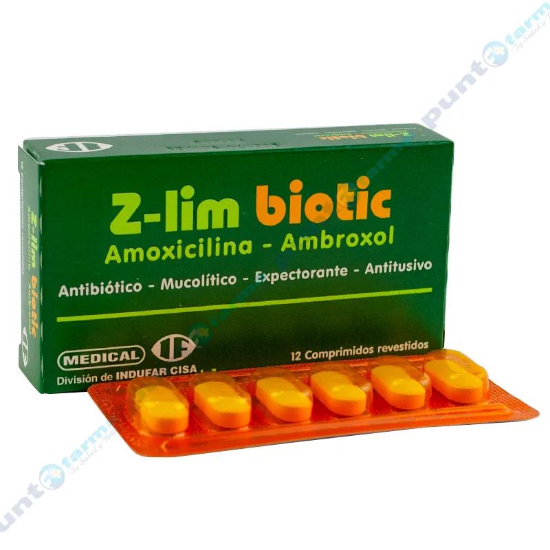 Z-lim Biotic - Caja de 12 comprimidos revestidos